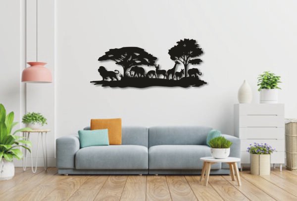 JD 001 - African Jungle metal wall art