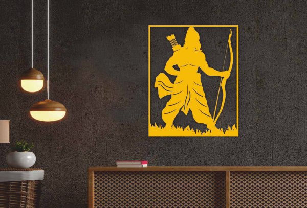 JD 009 - Shree Ram metal wall art