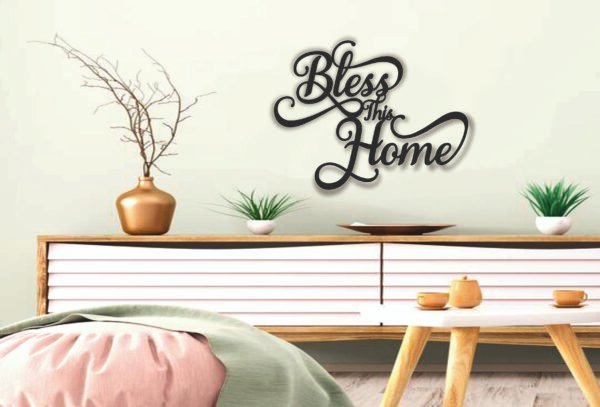 JD 002 - Bless home metal wall art