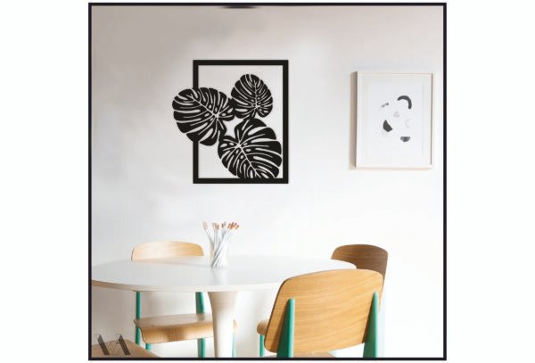 JD 019 - Three Leaves metal wall art