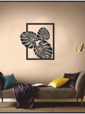 JD 019 - Three Leaves metal wall art