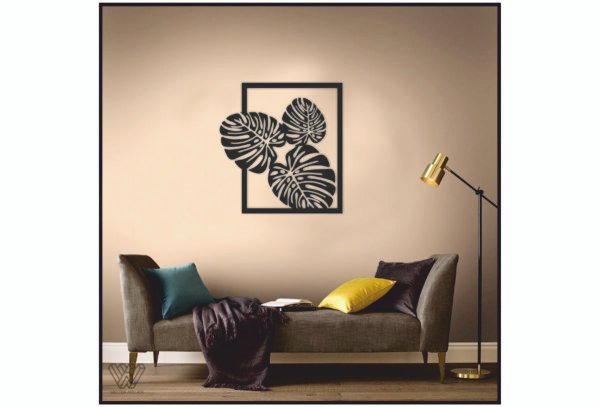 JD 019 - Three Leaves metal wall art