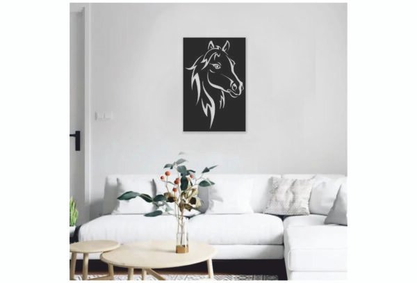 JD 021 - Horse metal wall art