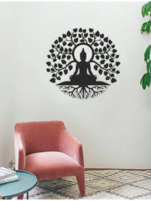 JD 022 - Meditating Buddha metal wall art