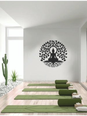 JD 022 - Meditating Buddha metal wall art