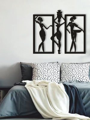 JD 004 - Ethenic african ladies Metal wall art