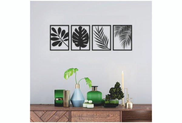 JD 023 - Amazon leaves metal wall art