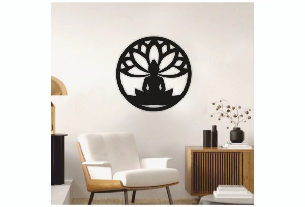 JD 024 - Serene buddha metal wall art