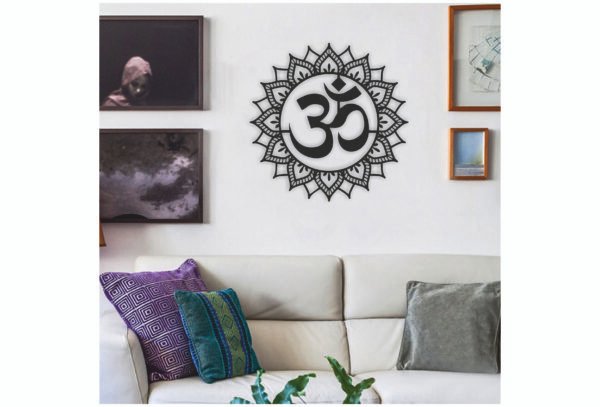 JD 0030 Divine Om metal wall art