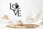 JD 005 - Love metal wall art