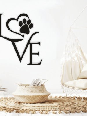 JD 005 - Love metal wall art