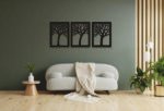 JD 0035 Three trees metal wall art