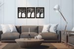 JD 0035 Three trees metal wall art