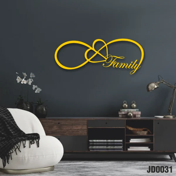 JD 0031 Family love metal wall art